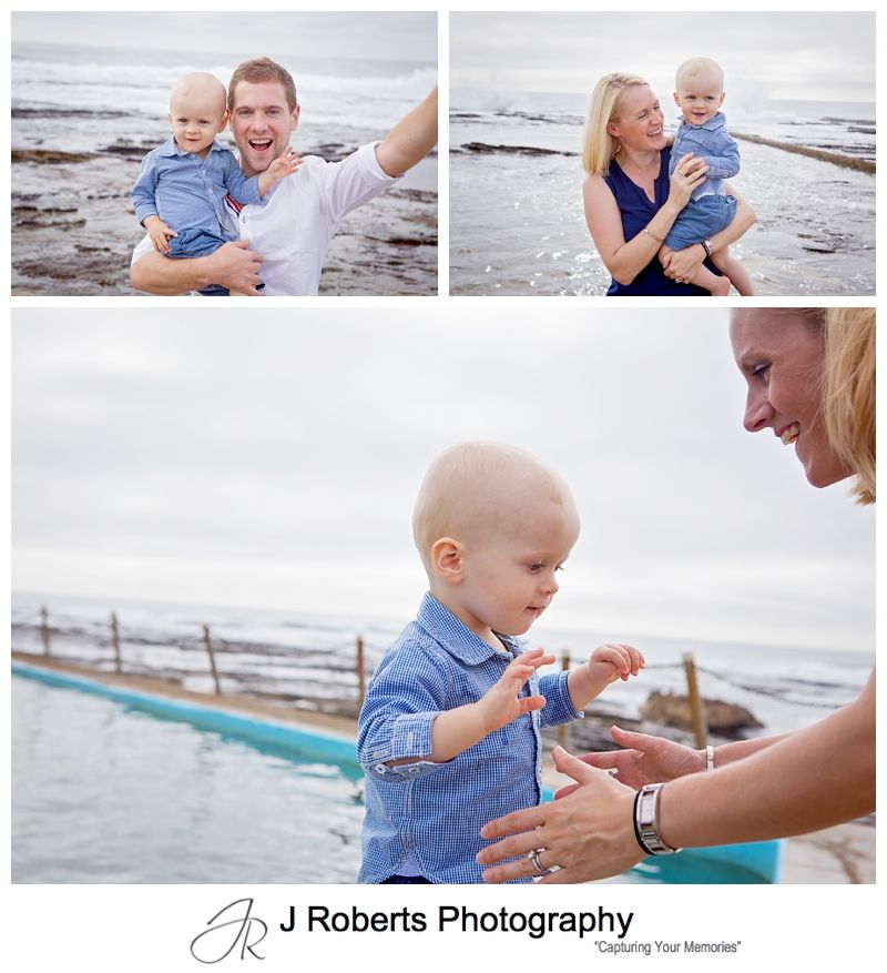 Family Portrait Photography Sydney North Narrabeen Rockpool Early Morning 
